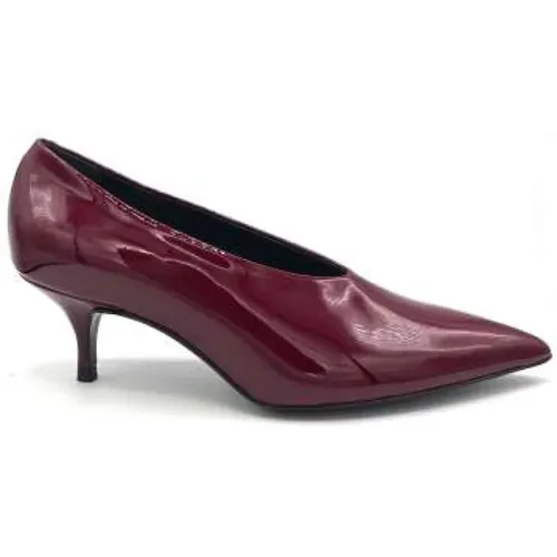 Pumps, female, , Size: 6 US Burgundy Patent Leather Heels - Guglielmo Rotta - Modalova