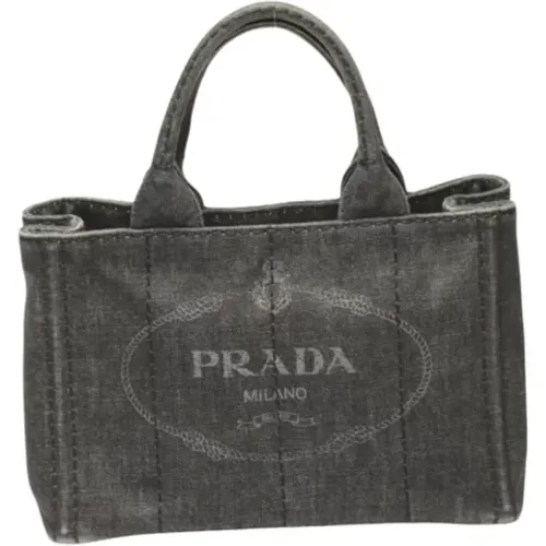 Pre-owned Tote Bags, female, , Size: ONE SIZE Pre-owned Denim totes - Prada Vintage - Modalova