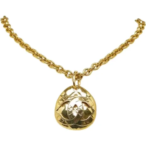 Pre-owned Gold necklaces , female, Sizes: ONE SIZE - Chanel Vintage - Modalova