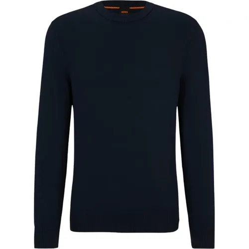 Sweater with Embroidered Logo , male, Sizes: L, S, M - Hugo Boss - Modalova