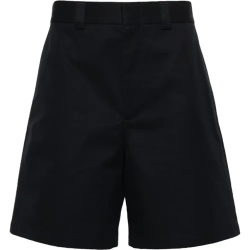 Navy Tailored Web-Stripe Shorts , male, Sizes: XL, L - Gucci - Modalova