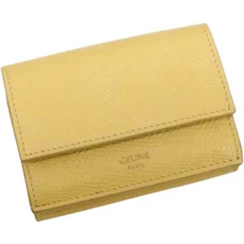 Pre-owned Wallets, female, , Size: ONE SIZE Pre-owned Leather wallets - Celine Vintage - Modalova