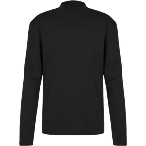 Turtlenecks, male, , Size: 2XL Long Sleeve T-Shirt with Stand Collar - drykorn - Modalova