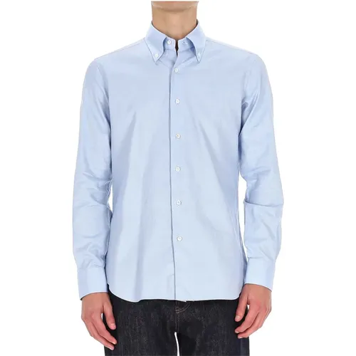 Formal Shirts, male, , Size: L Camicia sartoriale in oxford button down linea Culto - Barba - Modalova
