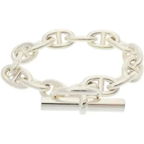 Pre-owned Jewellery, female, , Size: ONE SIZE Pre-owned Silver bracelets - Hermès Vintage - Modalova