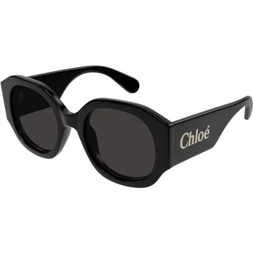 Grey Sunglasses Model Ch0234S , unisex, Sizes: 53 MM - Chloé - Modalova