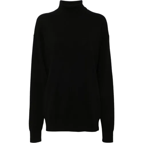 Schwarzer Kaschmir-Strickpullover , Damen, Größe: M - Dries Van Noten - Modalova