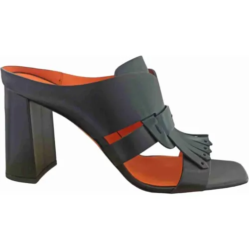 Heeled Mules , Damen, Größe: 38 1/2 EU - Santoni - Modalova