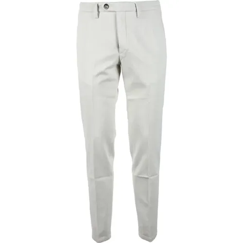 Chinos, male, , Size: W32 Cotton Blend Stretch Pants - Michele Carbone - Modalova