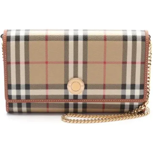 Pre-owned Cross Body Bags, female, , Size: ONE SIZE Pre-owned Canvas shoulder-bags - Burberry Vintage - Modalova