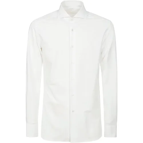 Weißes Hemd Regular Fit Kragen Manschetten , Herren, Größe: 2XL - Xacus - Modalova