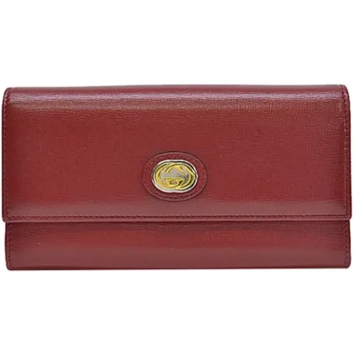 Pre-owned Wallets, female, , Size: ONE SIZE Pre-owned Leather wallets - Gucci Vintage - Modalova