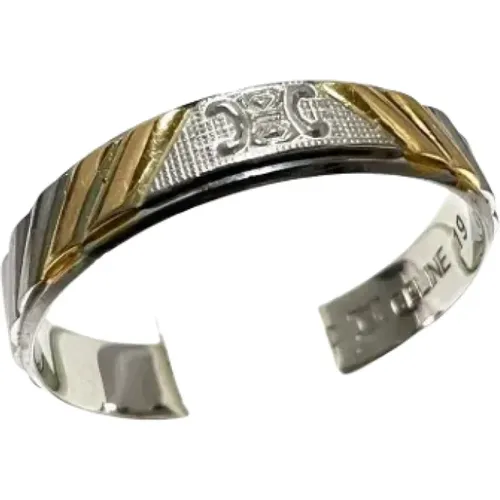 Pre-owned Jewellery, male, , Size: ONE SIZE Pre-owned Platinum rings - Celine Vintage - Modalova