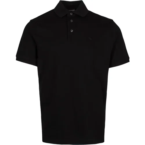 Logo-Embroidered Polo Shirt , male, Sizes: XS - Emporio Armani - Modalova