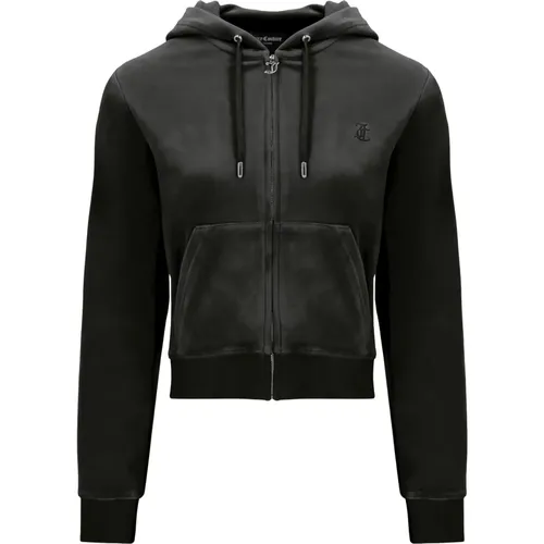 Klassischer Robertson Hoodie in Schwarz , Damen, Größe: S - Juicy Couture - Modalova