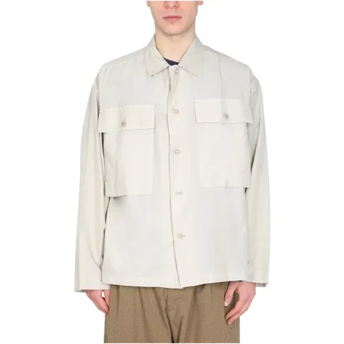 Military Silk Shirt , male, Sizes: S - YMC You Must Create - Modalova