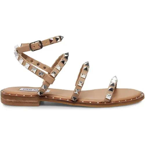 Nieten Knöchelriemen Sandalen , Damen, Größe: 38 1/2 EU - Steve Madden - Modalova