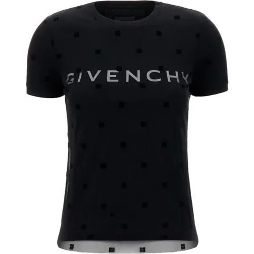 Klassisches T-Shirt,Schwarze T-Shirts & Polos für Frauen - Givenchy - Modalova