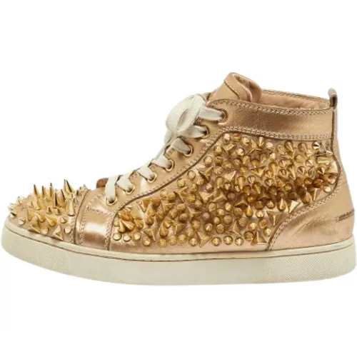 Pre-owned Sneakers, female, , Size: 11 US Pre-owned Leather sneakers - Christian Louboutin Pre-owned - Modalova