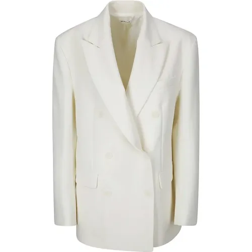 Blazers, female, , Size: S Double-Breasted Pointed Lapels Jacket - P.a.r.o.s.h. - Modalova