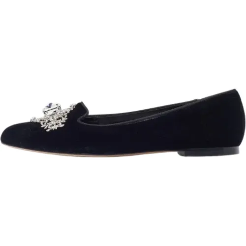 Pre-owned Velvet flats , female, Sizes: 2 UK - Dolce & Gabbana Pre-owned - Modalova