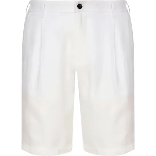 Bermuda Leinen Shorts , Herren, Größe: W30 - Eleventy - Modalova