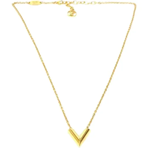 Pre-owned Jewellery, female, , Size: ONE SIZE Pre-owned Fabric necklaces - Louis Vuitton Vintage - Modalova