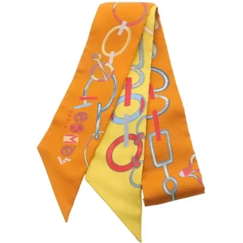 Pre-owned Scarves, female, , Size: ONE SIZE Pre-owned Silk scarves - Hermès Vintage - Modalova