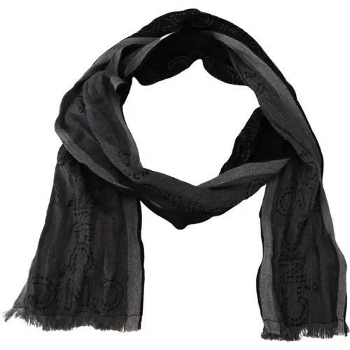 Winter Scarves, male, , Size: ONE SIZE Wool Scarf with Logo Details - Costume National - Modalova