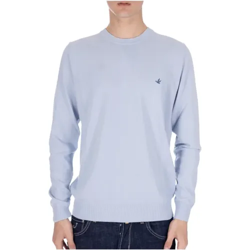 Cotton Pullover Sweater with Logo , male, Sizes: 2XL, L, M, XL - Brooksfield - Modalova