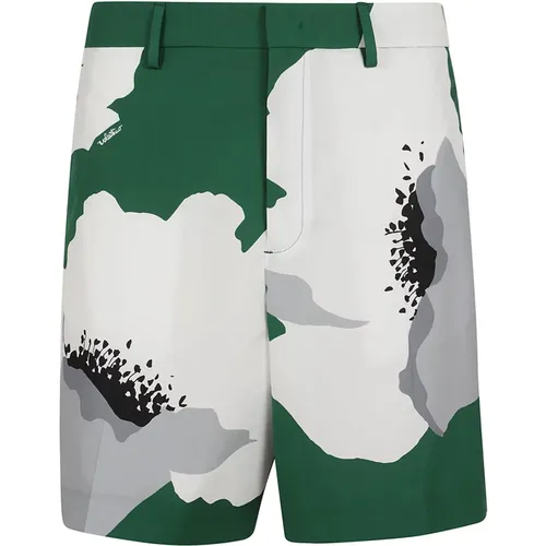 Flower Portrait Shorts , male, Sizes: L - Valentino Garavani - Modalova