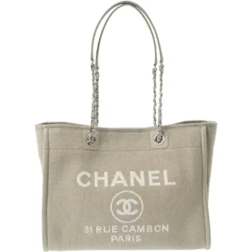 Pre-owned Tote Bags, female, , Size: ONE SIZE Pre-owned Canvas chanel-bags - Chanel Vintage - Modalova