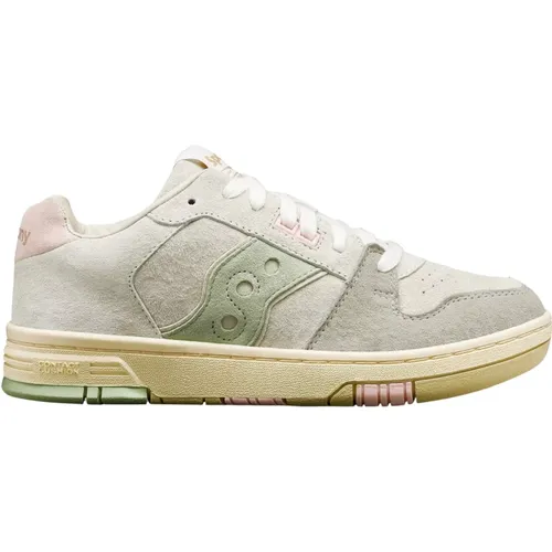 Sneakers, female, , Size: 7 US Low Beige Green Sonic Sneakers - Saucony - Modalova