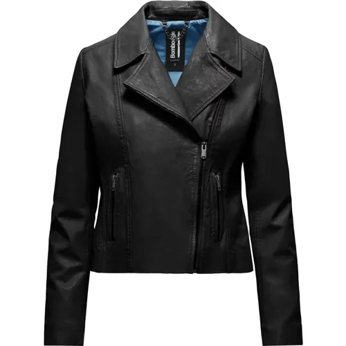 Tiss Perfecto Leather Jacket , female, Sizes: M, XL - BomBoogie - Modalova