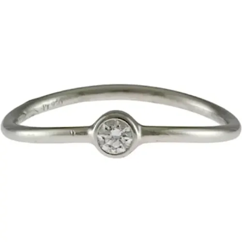 Pre-owned Jewellery, female, , Size: ONE SIZE Pre-owned Platinum rings - Tiffany & Co. Pre-owned - Modalova