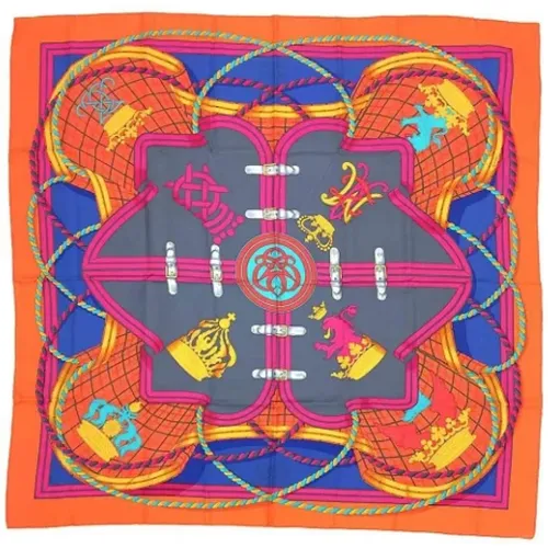 Pre-owned Scarves, female, , Size: ONE SIZE Pre-owned Silk scarves - Hermès Vintage - Modalova