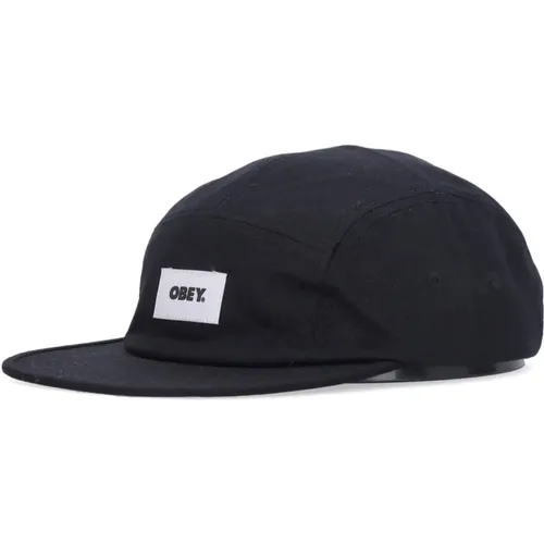 Caps, male, , Size: ONE SIZE Flat Visor Camper Cap - Obey - Modalova