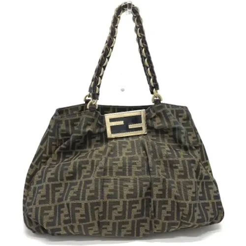 Pre-owned Tote Bags, female, , Size: ONE SIZE Pre-owned Canvas fendi-bags - Fendi Vintage - Modalova