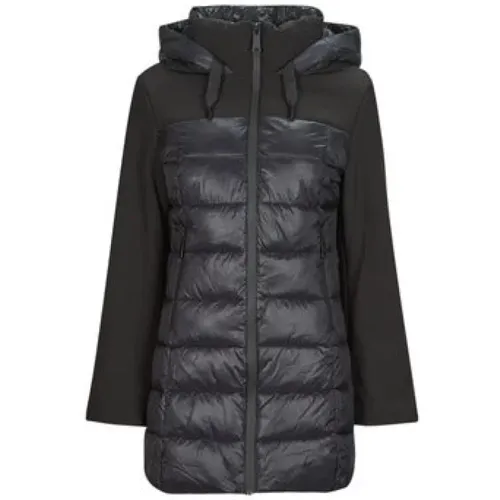 Schwarzer Puffer Parka für Frauen - Only - Modalova