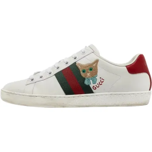 Pre-owned Sneakers, female, , Size: 6 US Pre-owned Leather sneakers - Gucci Vintage - Modalova