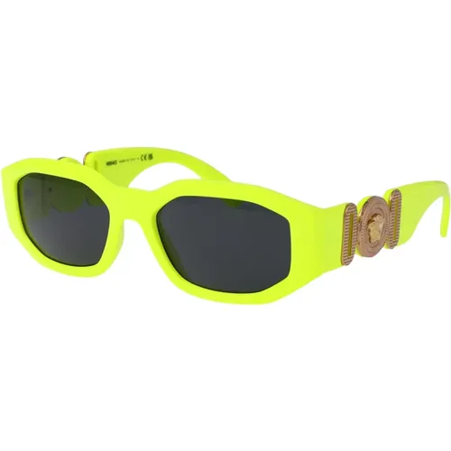 Stylish Sunglasses with Model 0Ve4361 , male, Sizes: 53 MM - Versace - Modalova