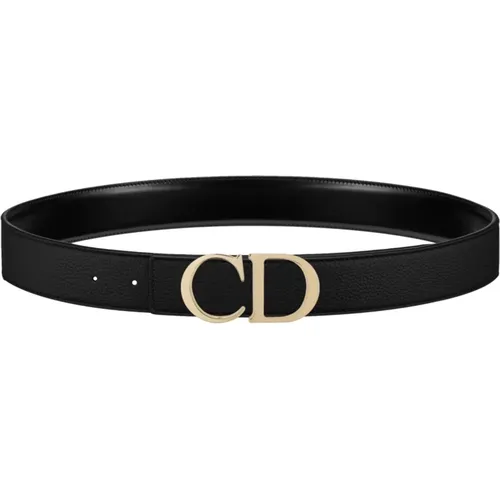 Textured Leather Belts Aw23 , male, Sizes: 85 CM - Dior - Modalova