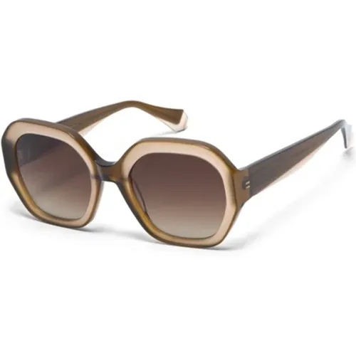 Bright Sunglasses Crystal , female, Sizes: 54 MM - Gigi Studios - Modalova