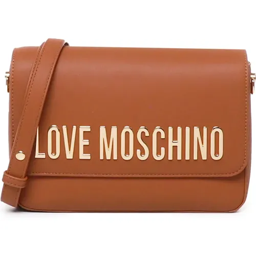 Cross Body Bags, female, , Size: ONE SIZE Shoulder Bag with Metallic Logo - Love Moschino - Modalova