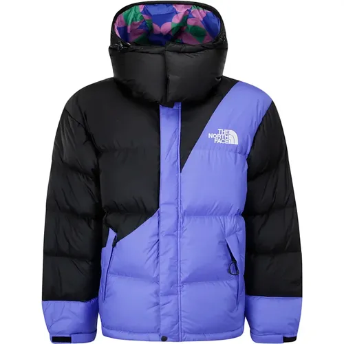 Down Jackets, male, , Size: S Colorful Block Down Jacket with Hood - The North Face - Modalova