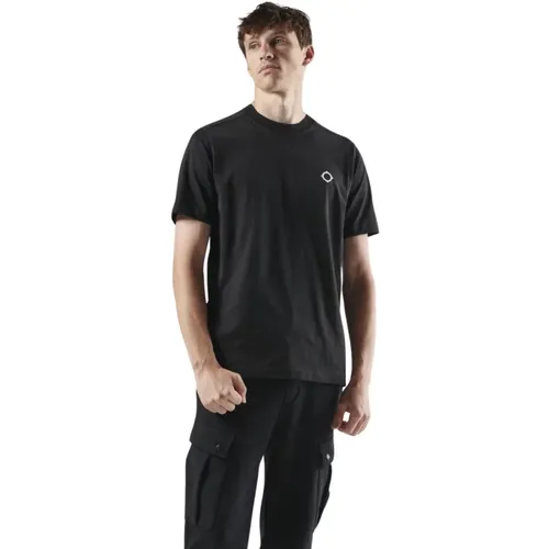 T-Shirts, male, , Size: S Icon Tee Short Sleeve Cotton - Ma.strum - Modalova