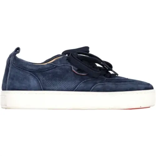 Pre-owned Sneakers, male, , Size: 8 US Pre-owned Suede sneakers - Christian Louboutin Pre-owned - Modalova