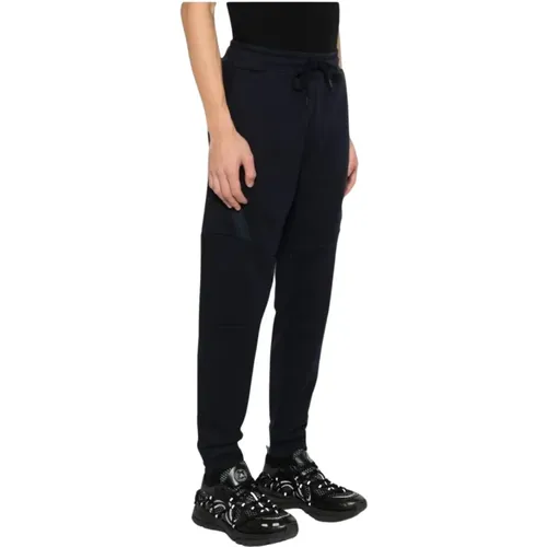 Diagonal Raised Sweatpants in Navy , female, Sizes: L - C.P. Company - Modalova