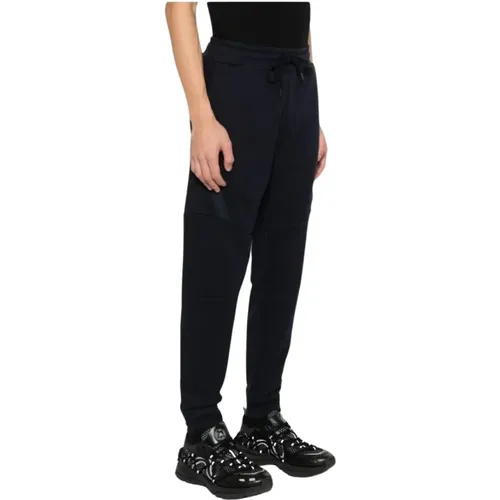 Diagonal Raised Sweatpants in Navy , female, Sizes: XL, L, M - C.P. Company - Modalova