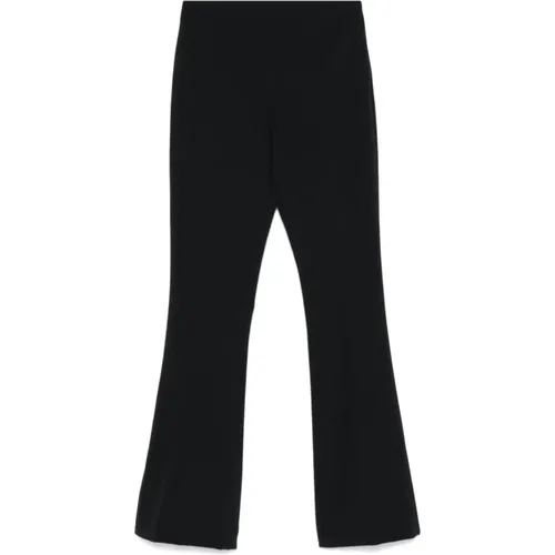 Schwarze Bootcut Hose Cady Textur , Damen, Größe: 2XS - Twinset - Modalova